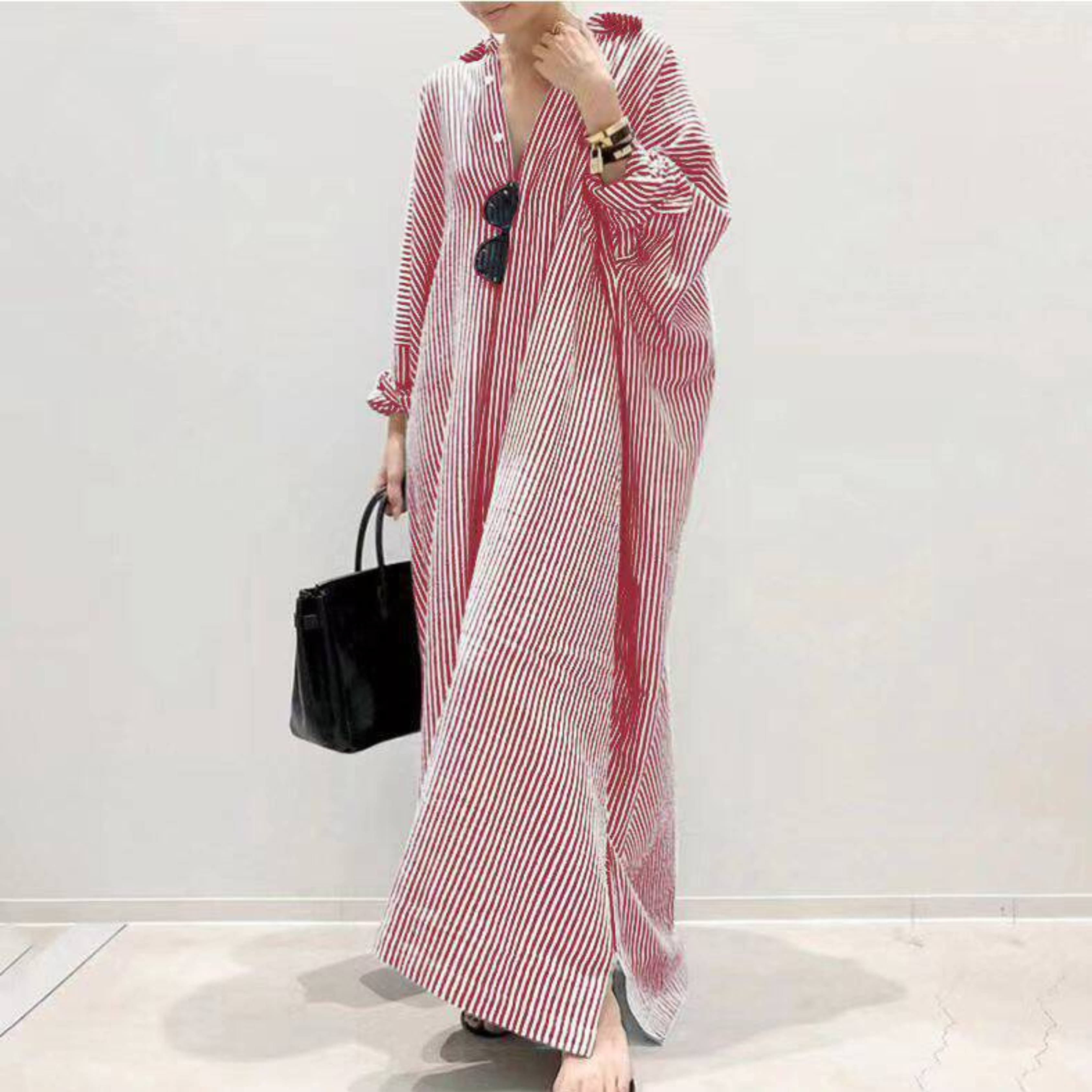 LINNAEA™ - Everyday Stripped Maxi Dress