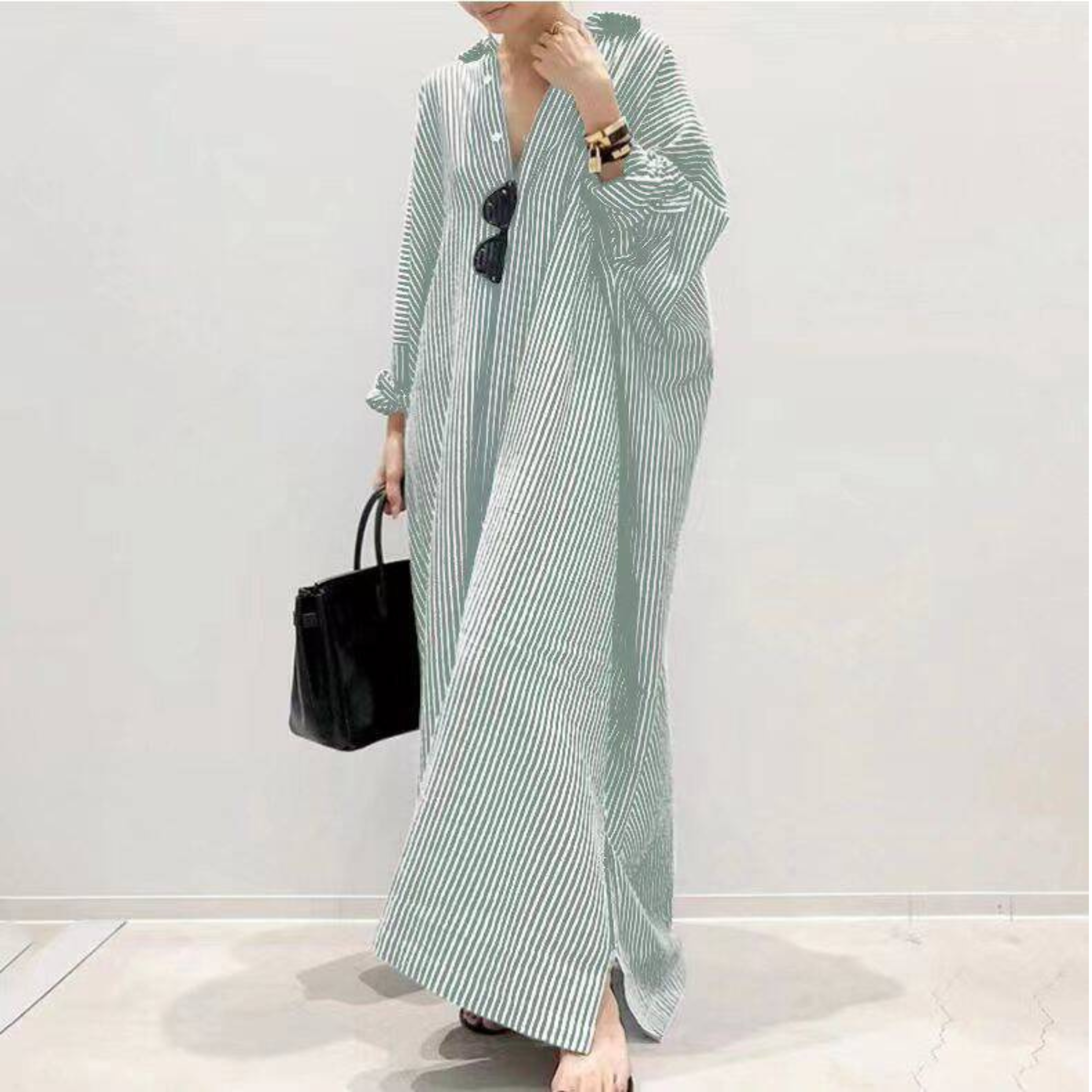 LINNAEA™ - Everyday Stripped Maxi Dress