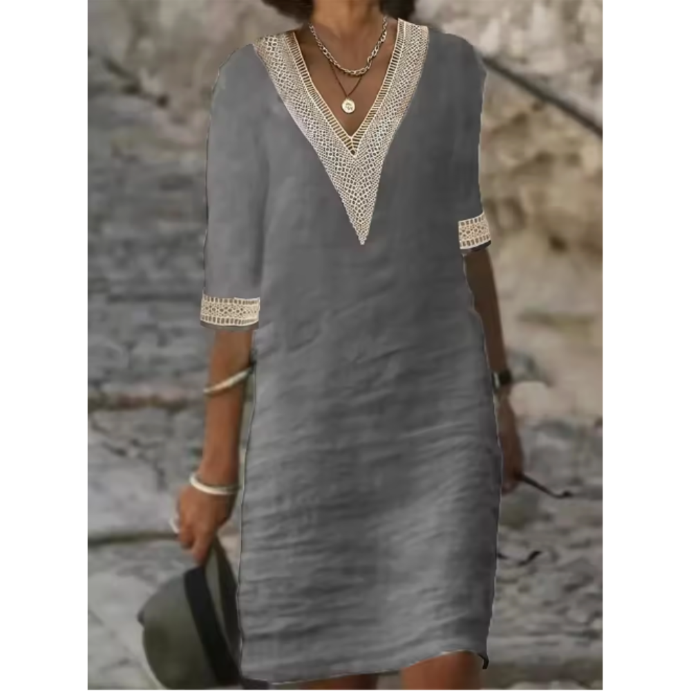 EVELYN | BREATHABLE EMBROIDERED DRESS