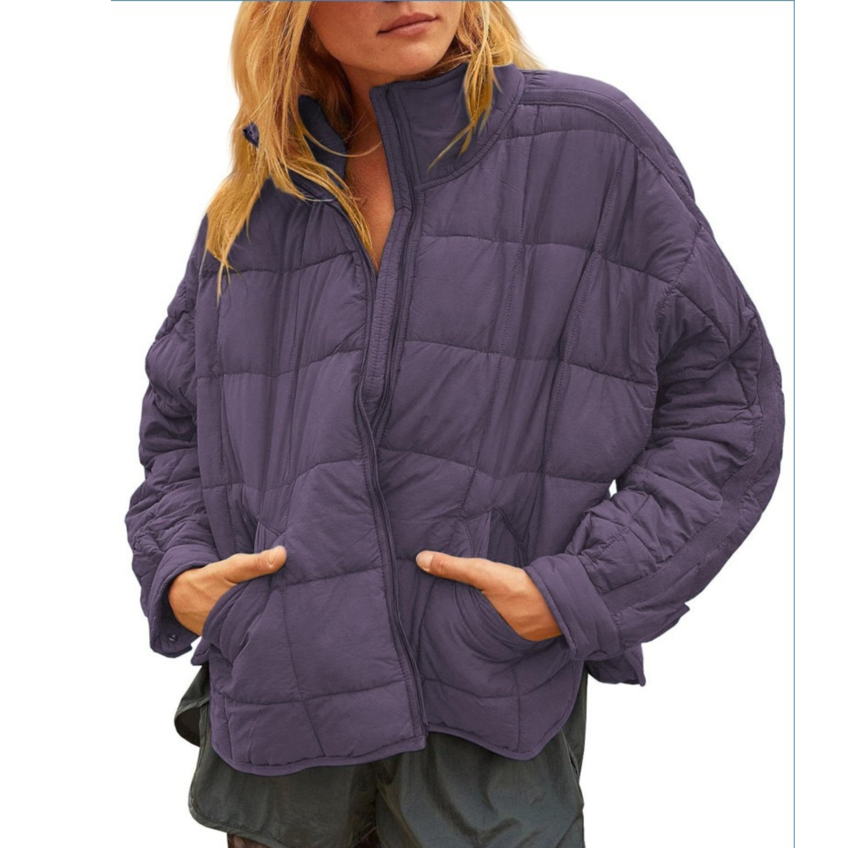 APRIL™ – Lightweight Compact Zip Puffer Jacket