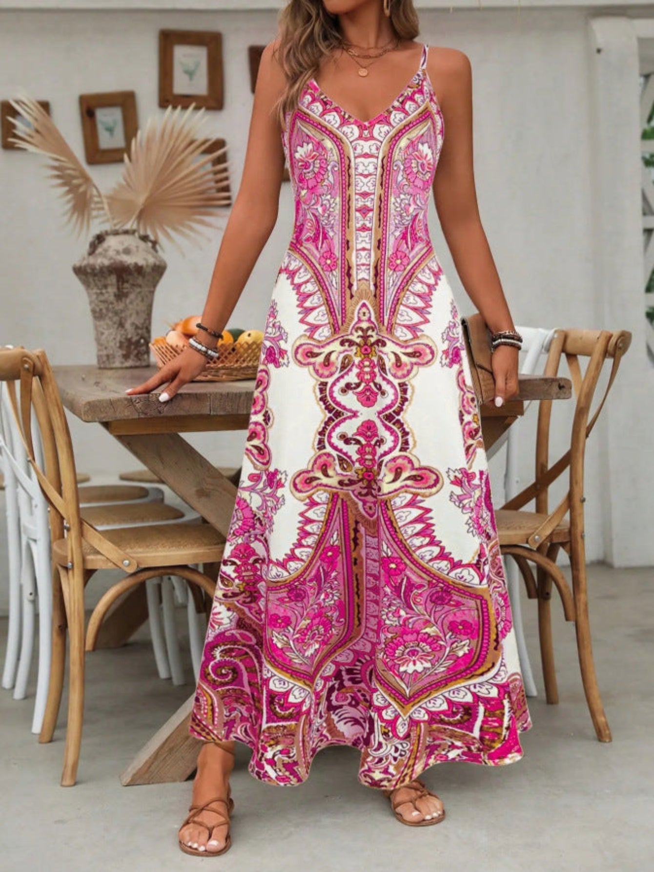 JAYZHEL™ – Chic Summer Sleeveless Strap Maxi Dress