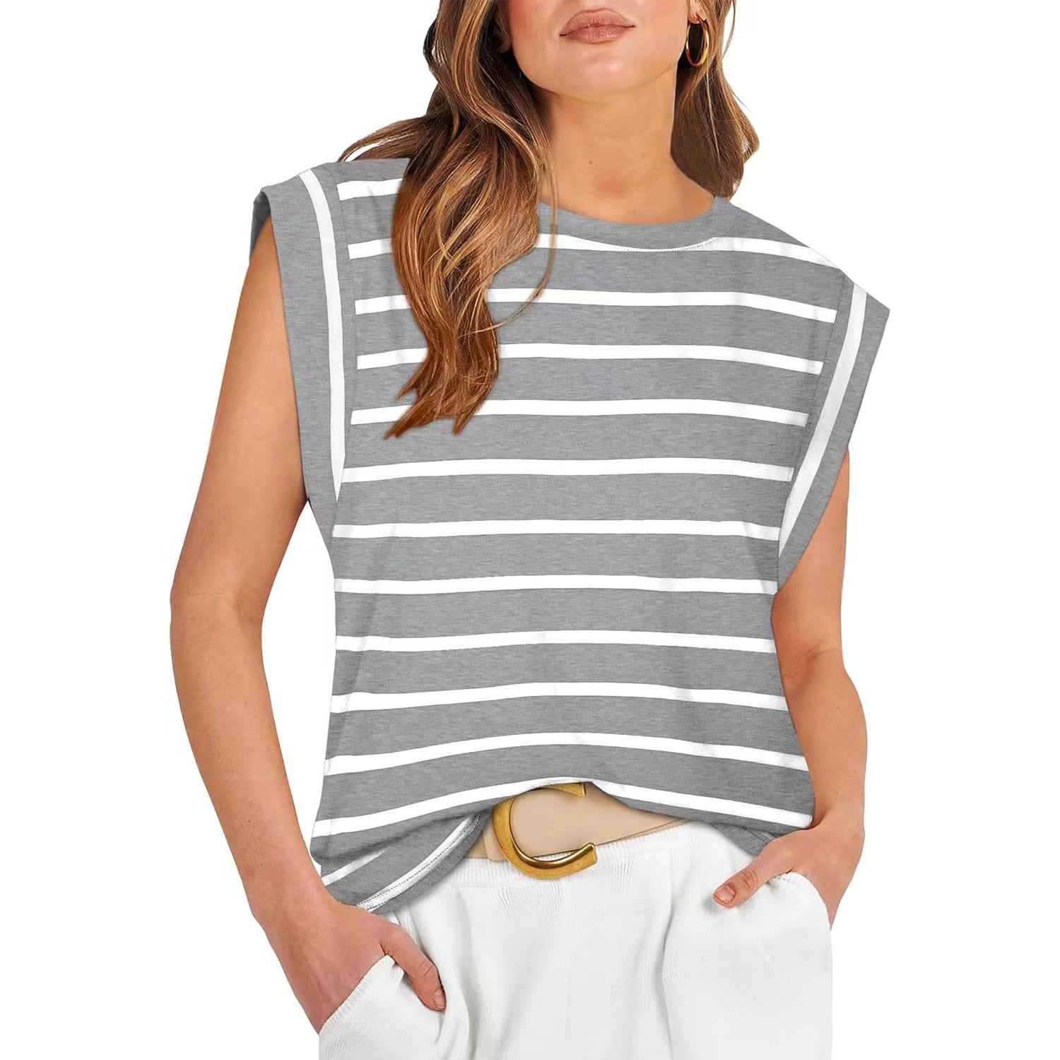 SAMPAGUITA™ – Comfy Loose Fit Crew Neck Summer Top