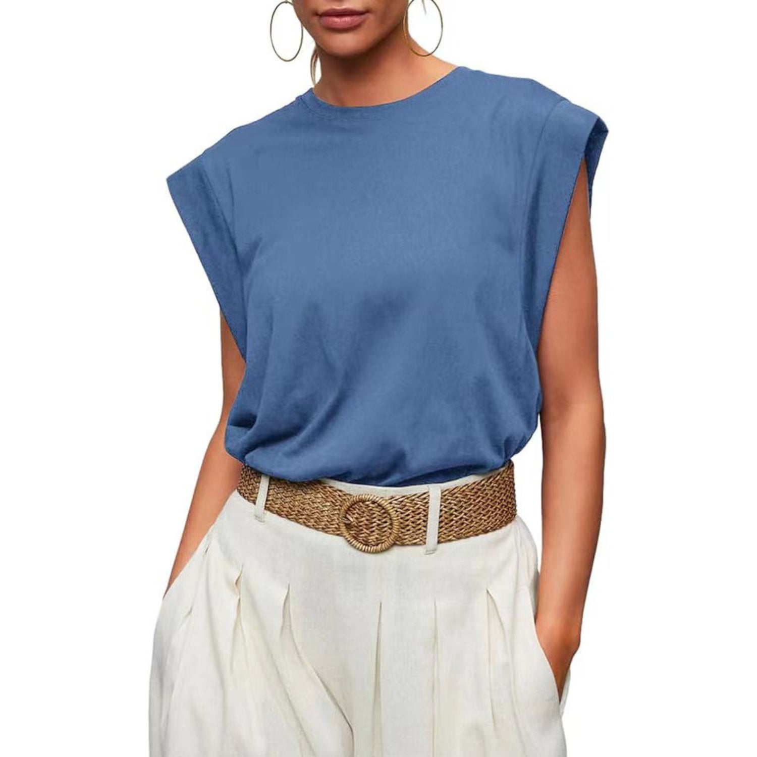 SAMPAGUITA™ – Comfy Loose Fit Crew Neck Summer Top