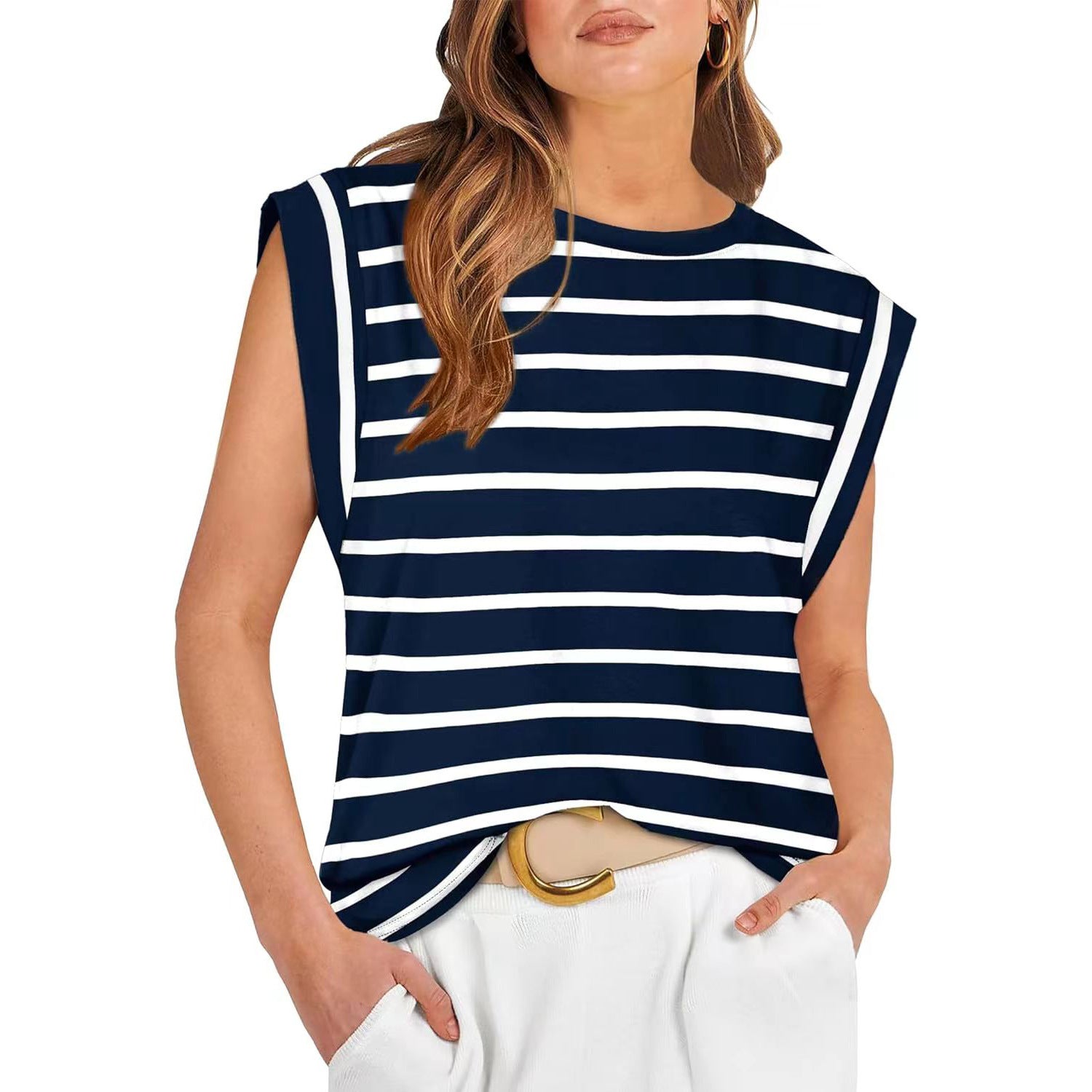 SAMPAGUITA™ – Comfy Loose Fit Crew Neck Summer Top