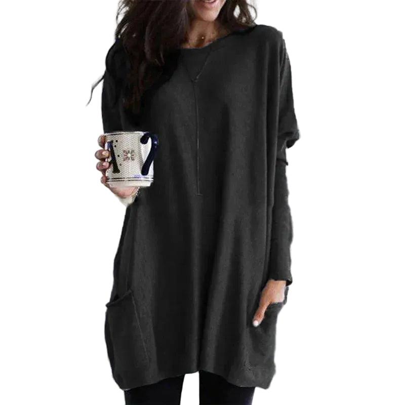 Women's Oversized Cotton Tunic Sweater for Ultimate Comfort