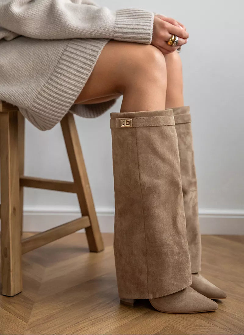 SERENA™ - Shark Leather Boots