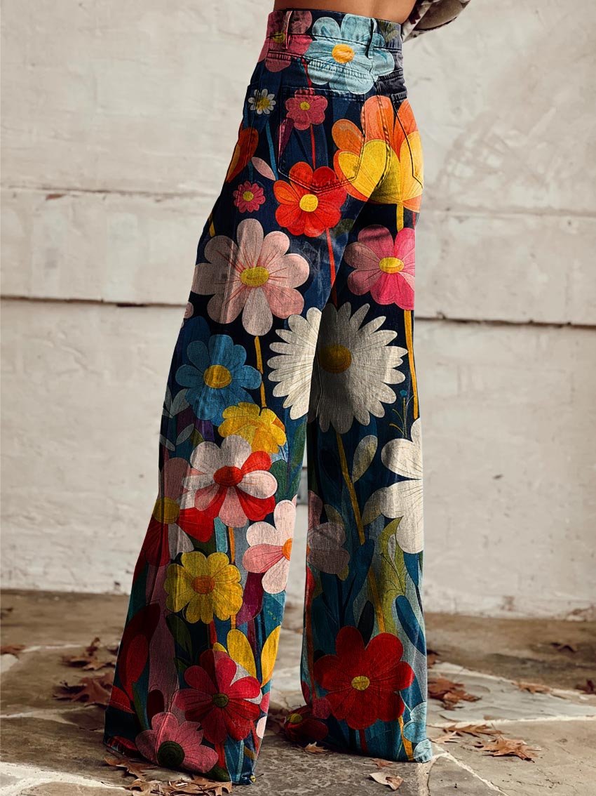 AMELIA™ | Flared Floral Pants