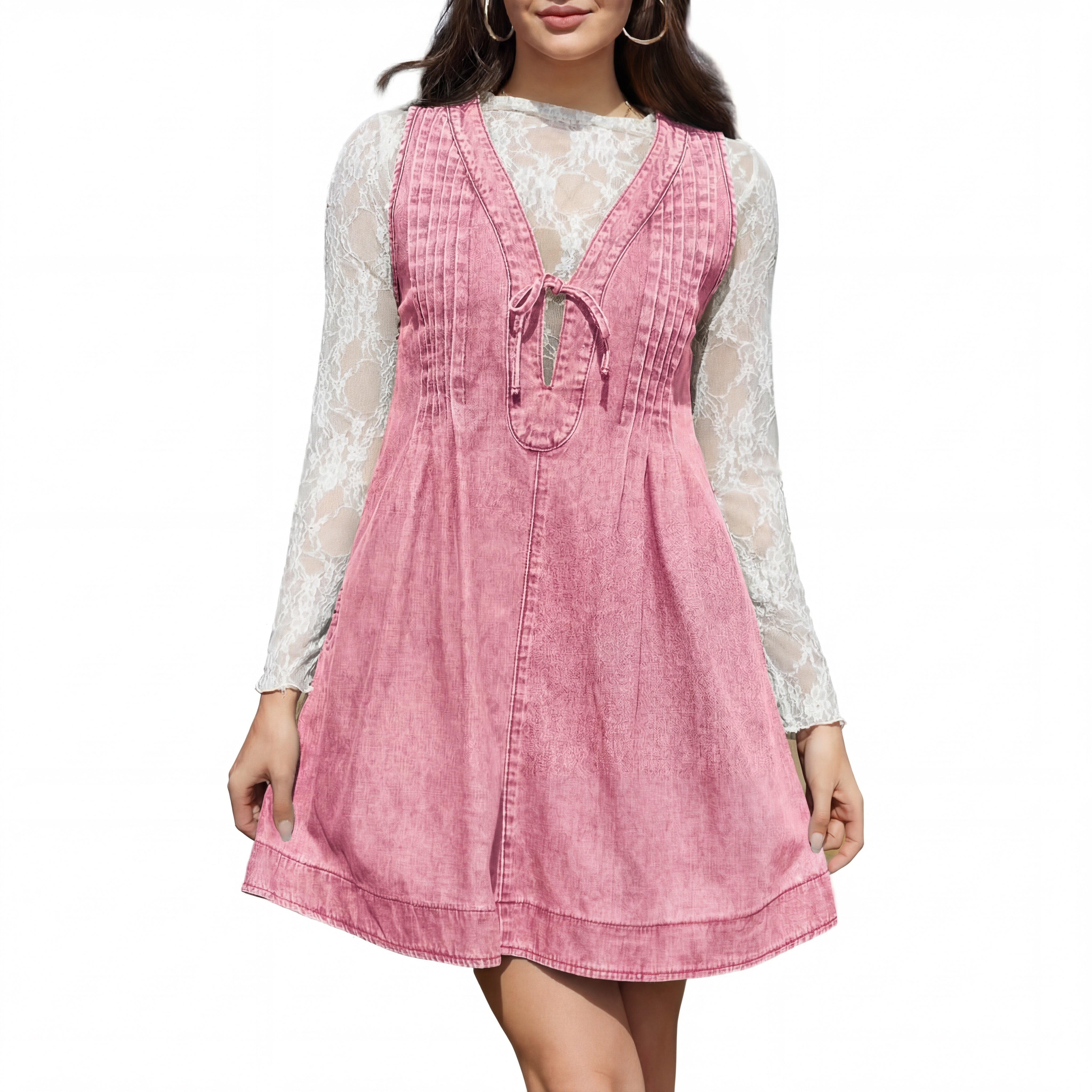OLLIE™ – Soft A Line Sleeveless Mini Dress