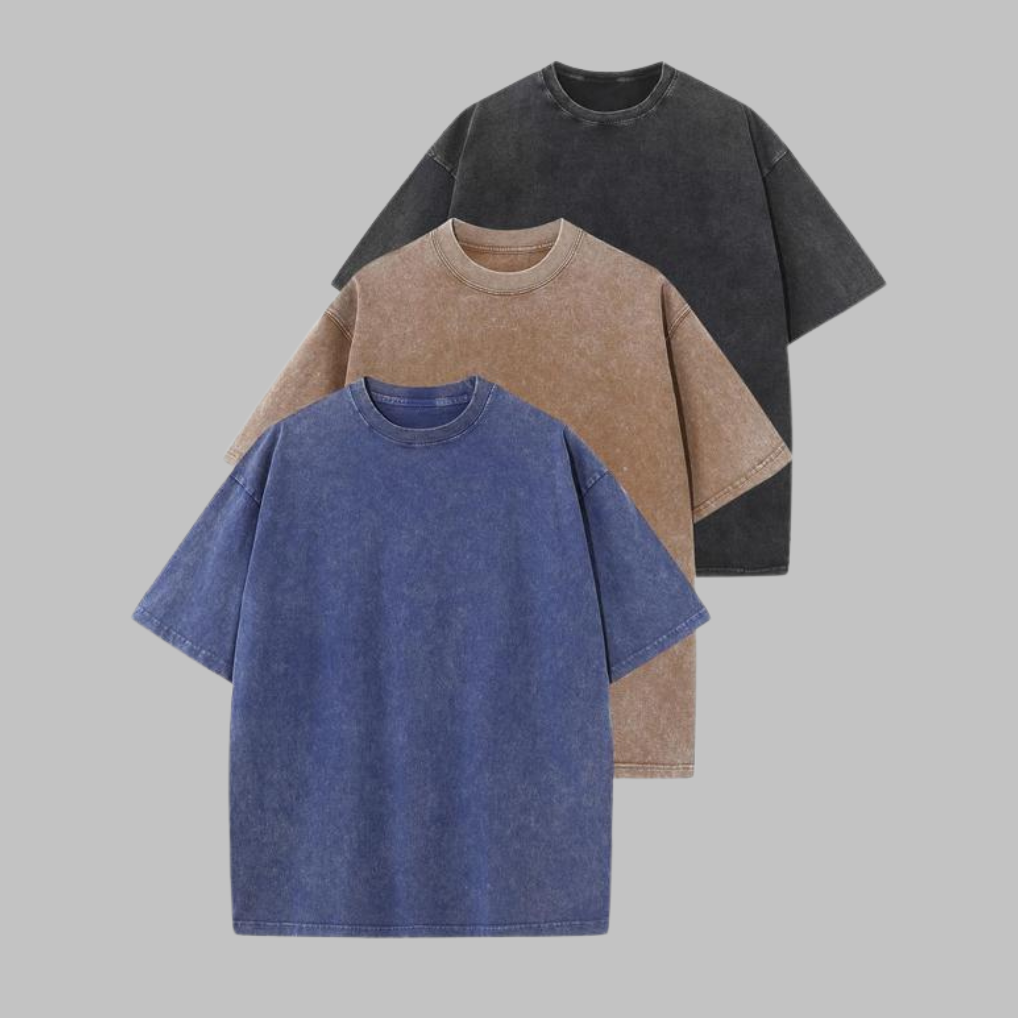 AFINA™ - Casual Oversized Wash Crew Neck Unisex Shirt