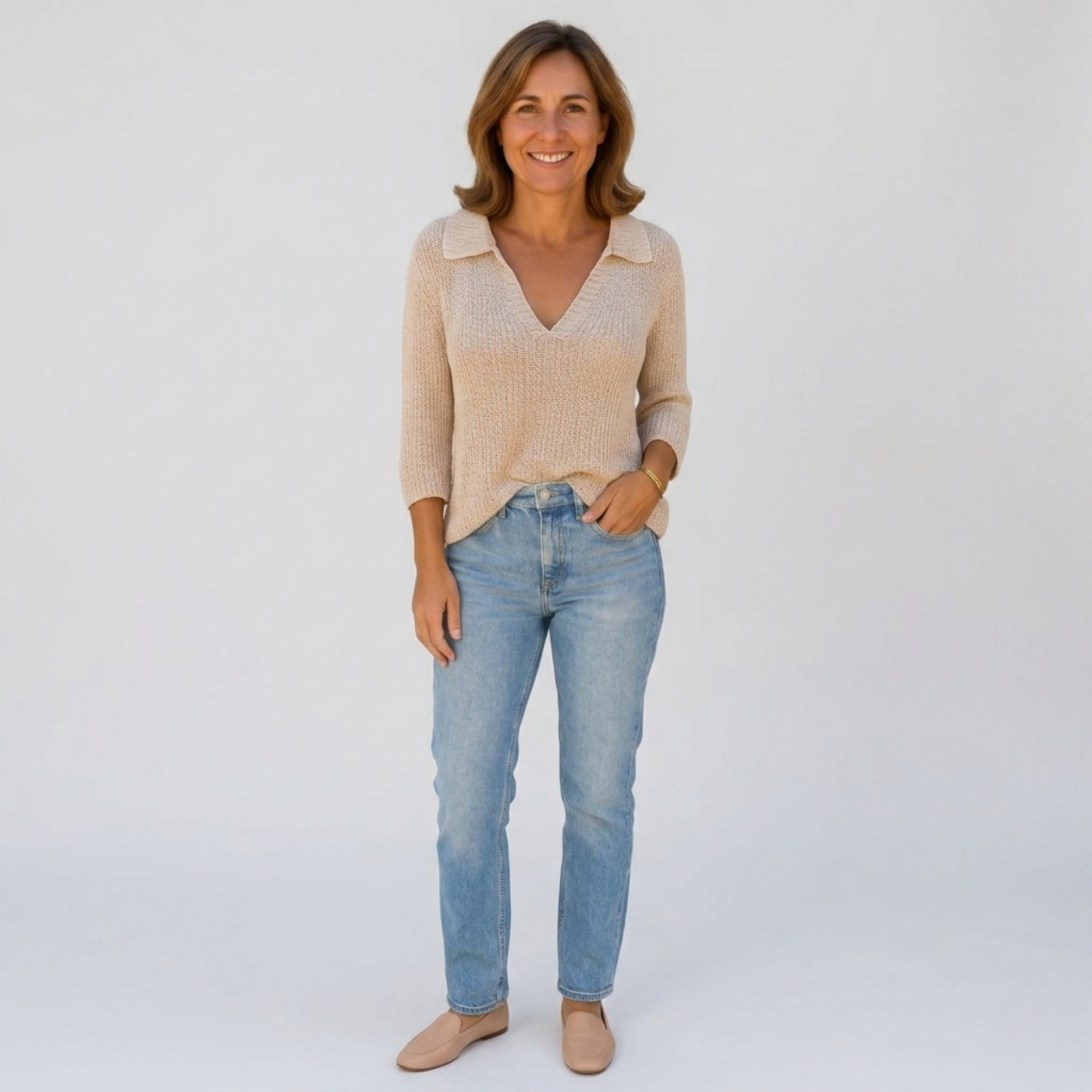 Lucy™ Elegant V-neck top