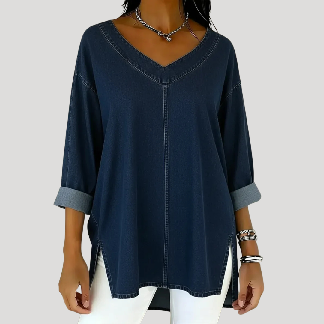 CHELSY – DENIM TOP