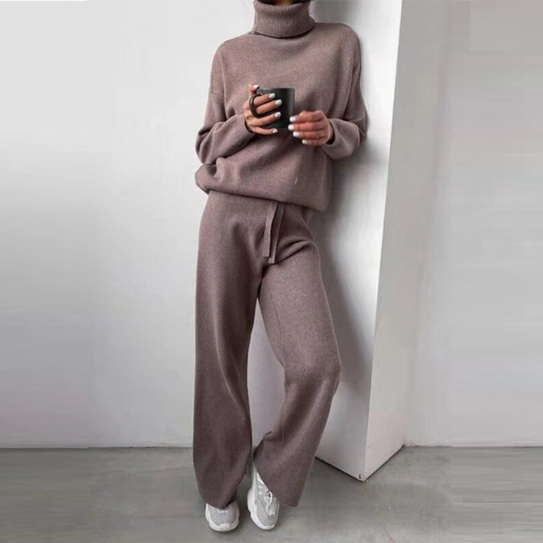 LUXARA™ - Elegant Turtleneck Set