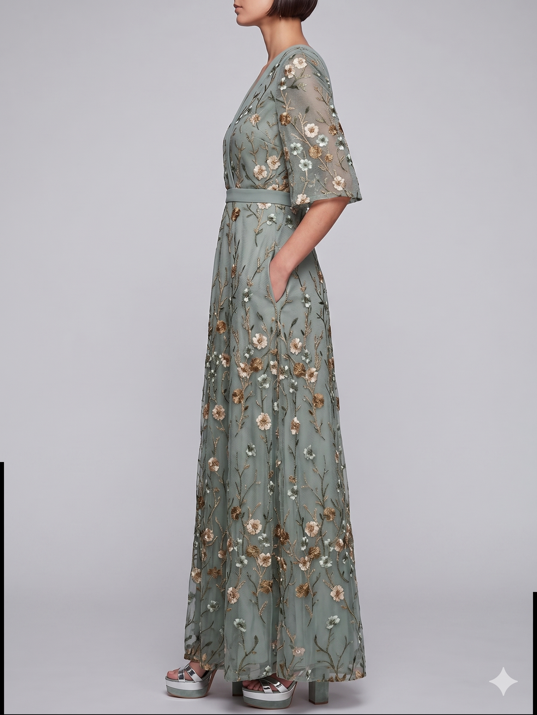 Olyvia™ Elegant long floral dress