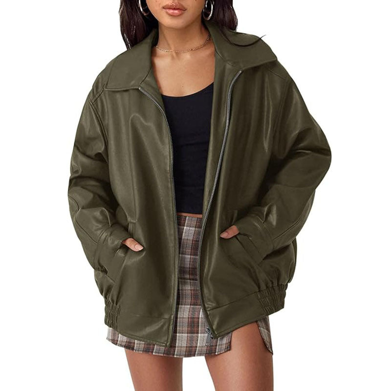 ANNETTE™ – Modern Oversized Vintage Inspired Biker Jacket