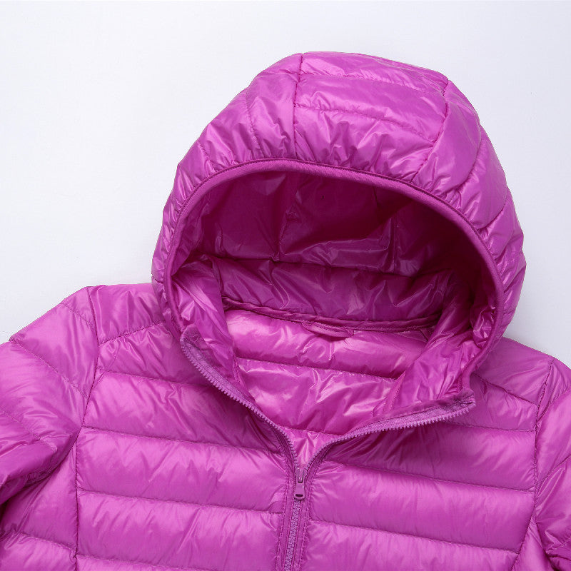 LIYANNA™ - Comfy Plus Size Lightweight Hooded Long Sleeve Puffer Jacket