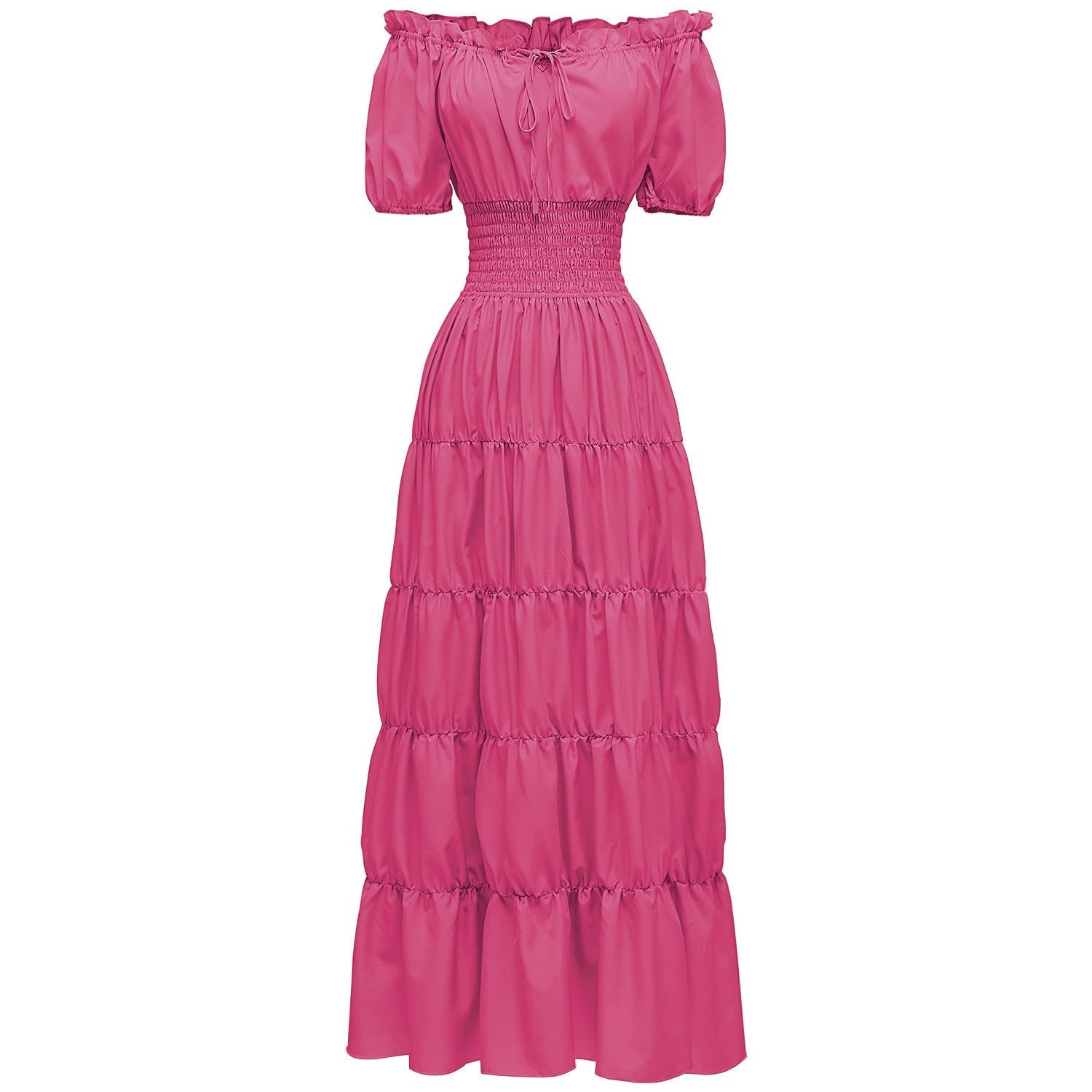 AIZA™ – Classic Corset Long Retro Maxi Dress